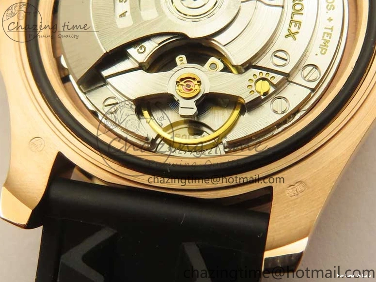 0405 Yacht-Master 126655 RG 3EF 1:1 Best Edition Black Ceramic Bezel on Black Rubber Strap VS Reliable 2488